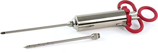 Charcoal Companion Stainless Steel & TPR Marinade Meat Injector CC5160