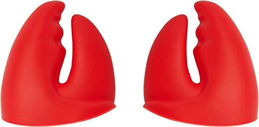 Genuine Fred Pot Pinchers Silicone Pot Holders,Red