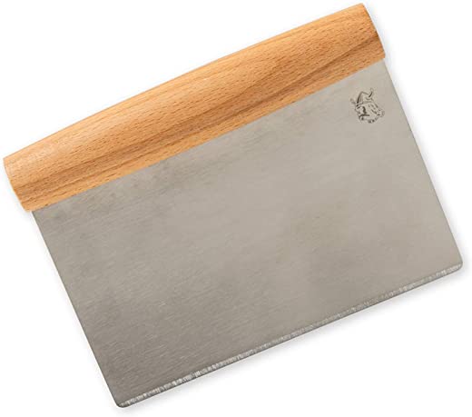 Nordic Ware Dough Cutter, With Beechwood Grip, Stainless Steel blade
