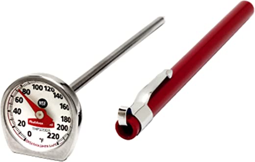 Rubbermaid Commercial Products Food/Meat Instant Read Thermometer, Pocket Size, Dishwasher Safe (FGTHP220DS)