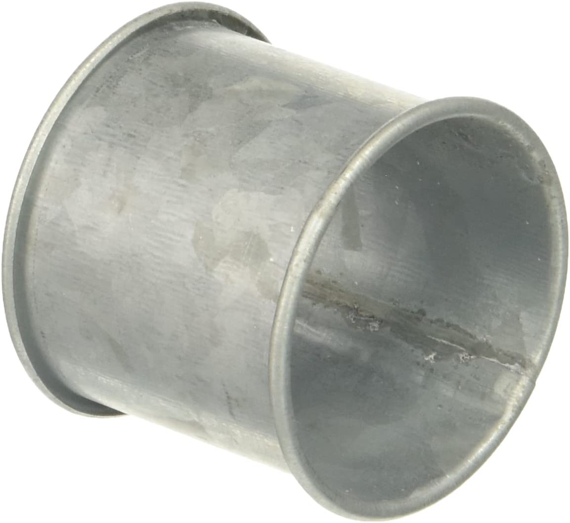 SARO LIFESTYLE NR372.S Galvanized Design Rustic Style Metal Napkin Ring-Set of 4, Silver, 2.5″ x 3.5″