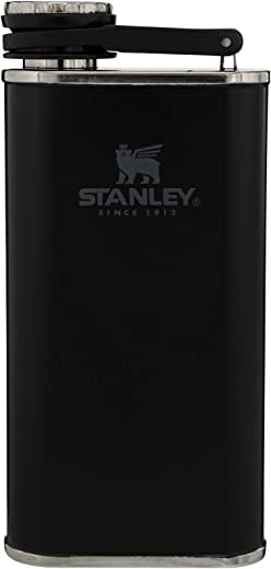 Stanley Classic Flask 8oz with Never-Lose Cap, Wide Mouth Stainless Steel Hip Flask for Easy Filling & Pouring, Insulated BPA-Free Leak-Proof Flask