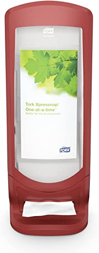 Tork Xpressnap® Stand Napkin Dispenser Red N4, Signature Range, 24.5″ x 9.25″ x 9.25″, 6336000
