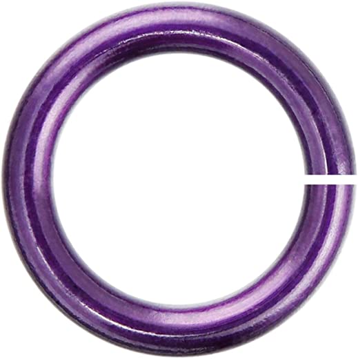 18-Gauge 6mm Purple Enameled Copper Jump Rings – 1 ounce