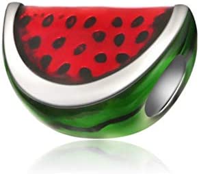 Watermelon Slice Charm Bead for Charms Bracelets