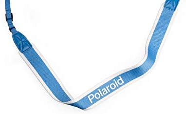 Polaroid Camera Strap Flat – Blue Stripe