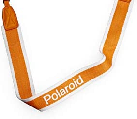 Polaroid Camera Strap Flat – Orange Stripe