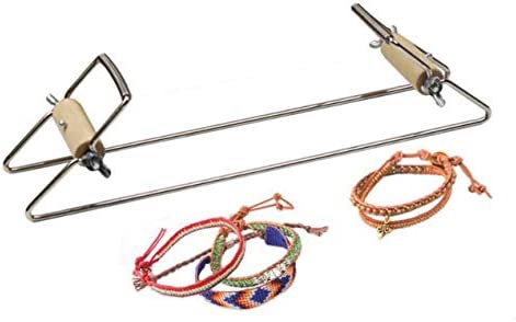WellieSTR Stainless Steel Weaving Beading Loom for Jewelry Bracelets DIY Handmade Knitting Machine Child Educational Toys