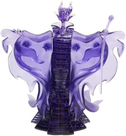Disney’s Maleficent (Purple) Licensed Deluxe Original 3D Crystal Puzzle from BePuzzled, 3D Crystal Puzzle and Brain Teaser for Puzzlers Ages 12 and Up