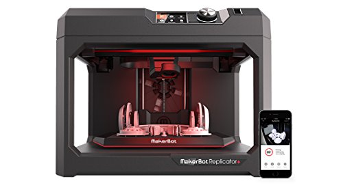 MakerBot Replicator + 3D Printer, with swappable Smart Extruder+, Black (MP07825EU)
