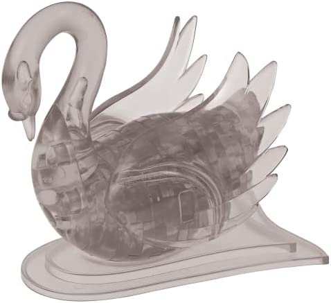 Swan (Black) Standard Crystal Puzzle from BePuzzled, 3D Crystal Puzzles and Brainteasers for Puzzlers Ages 12 and Up
