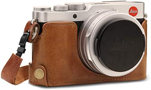 Megagear MG1604 Leica D-Lux 7 Ever Ready Genuine Leather Camera Half Case And Strap – Brown