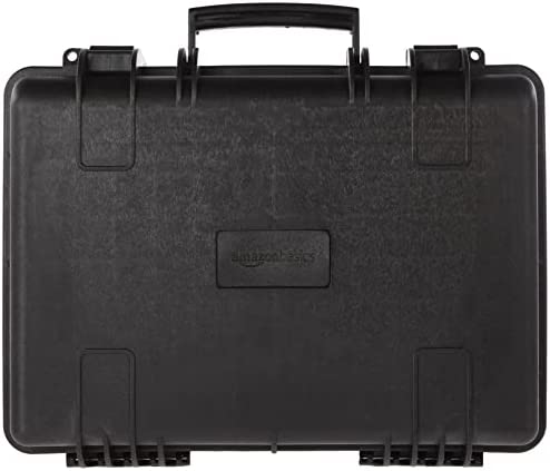 Amazon Basics Medium Hard Camera Case – 18 x 14 x 6 Inches, Black