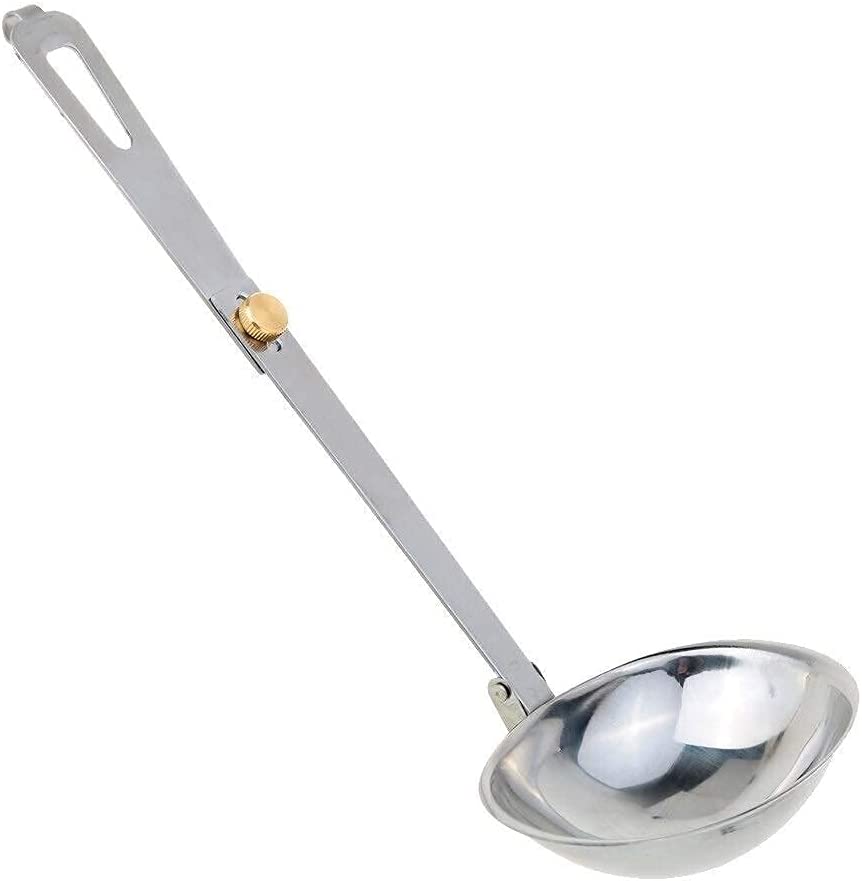 Pho spoon, Soup Ladle Stainless Steel Soup Ladles Folding Soup Spoon Portable Outdoor Ladles Kitchen Utensils Long-handled Spoon Household Travel Camping Tableware Stainless Steel Soup Ladle