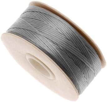 Nymo Nylon Beading Thread Size D for Delica Beads, 64 yd/58m, Grey