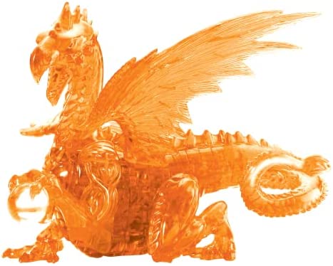 Dragon Deluxe Original 3D Crystal Puzzle from BePuzzled, 3 Dimensional Crystal Puzzles and Brainteasers for Puzzlers and Collectors Ages 12 and Up, and Display Item