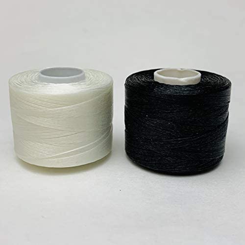 Andwing Nymo D Thread Value Pack White & Black Large Bobbins 500 Yards Total
