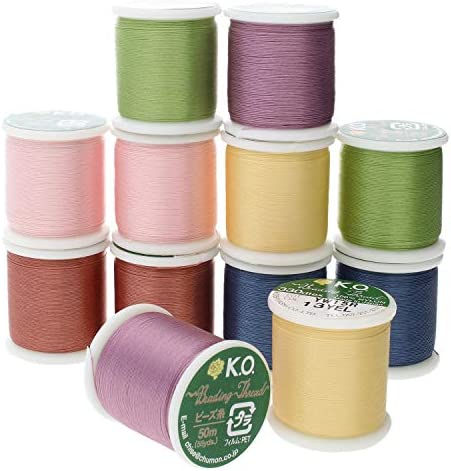 Japanese Nylon Beading Thread by KO for Delica Beads ASSORTED No2
