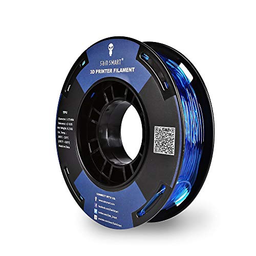 SainSmart – TPU-BLU-0.25KG1.75 SAINSMART 1.75mm 250g Flexible TPU 3D Printing Filament, Dimensional Accuracy +/- 0.05 mm (Blue)