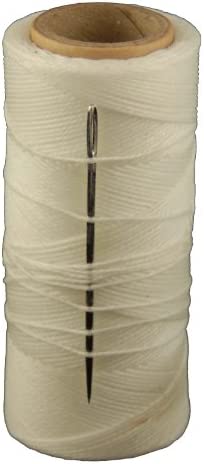 T.W Evans Cordage 11417 2-Ounce Wax Sail Kit with Needle, White