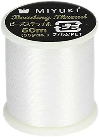 Miyuki Beading Nylon Thread 330 DTEX 50 meters (54.6 yards) WHITE