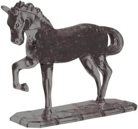 Horse Deluxe Original 3D Crystal Puzzle from BePuzzled, 3 Dimensional Crystal Puzzles and Brainteasers for Puzzlers and Collectors Ages 12 and Up, and Display Item