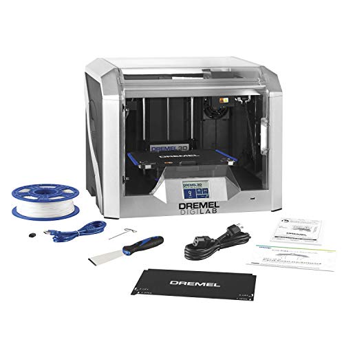 Dremel DigiLab 3D40-FLX-01 3D Printer with Filament – Fully Enclosed 3D Printer With Flexible Build Plate & Auto 9-Point Leveling – PC & MAC OS, Chromebook, iPad Compatible