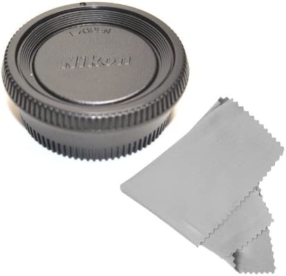 CowboyStudio Rear Lens Cap and Camera Body Cover Cap for NIKON DSLR Cameras (D7000 D5100 D5000 D3200 D3100 D3000 D90 D80 D300S D700) + Microfiber Cleaning Cloth