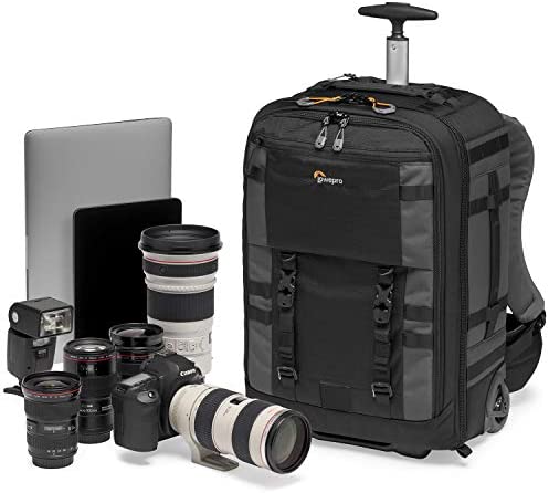 Lowepro LP37272-PWW Pro Trekker RLX 450 AW II Camera Convertible Backpack-Roller, Fits 15-inch Laptop/iPad, for Pro Mirrorless – DSLR, Gimbal, Drone, DJI Osmo Pro, DJI Mavic Pro, Grey