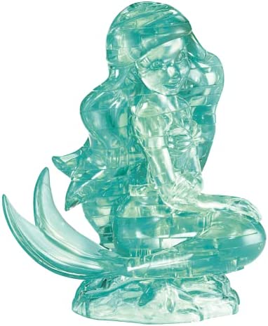 Disney Ariel Licensed Original 3D Crystal Puzzle from BePuzzled, 3 Dimensional Crystal Puzzles and Brainteasers for Puzzlers and Collectors Ages 12 and Up, and Display Item