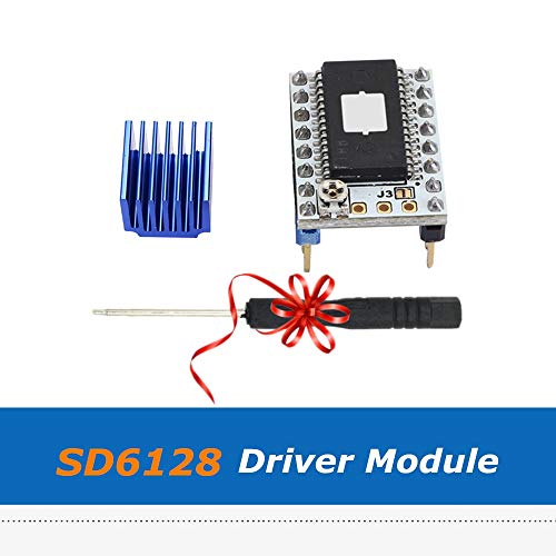 3D Printer – 3D Printer Parts 128 Microstep SD6128 V1.1 Stepstick Stepper Motor Driver Module with Heatsink – (Size 5pcs)