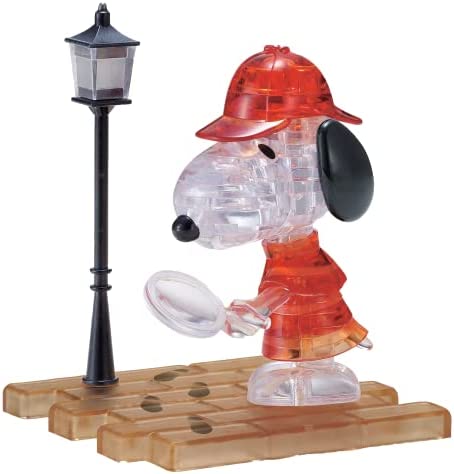 Snoopy Detective Licensed Crystal Puzzle from BePuzzled, 3D Crystal Puzzles and Brainteasers for Puzzlers Ages 12 and Up