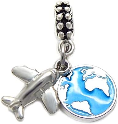 Travel/Navigate Around the World/Globe Charms for Bracelets