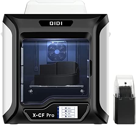 R QIDI TECHNOLOGY X-CF Pro Industrial Grade 3D Printer,Specially Developed for Printing Carbon Fiber&Nylon with QIDI Fast Slicer, Automatic Leveling,Build Volume 11.8×9.8×11.8 Inch