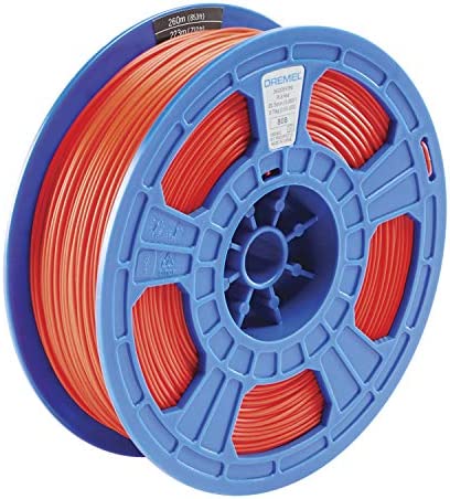 Dremel DigiLab PLA-RED-01 3D Printer Filament, 1.75 mm Diameter, 0.75 kg Spool Weight, Color Red, RFID Enabled, New Formula and 50 Percent More per Spool