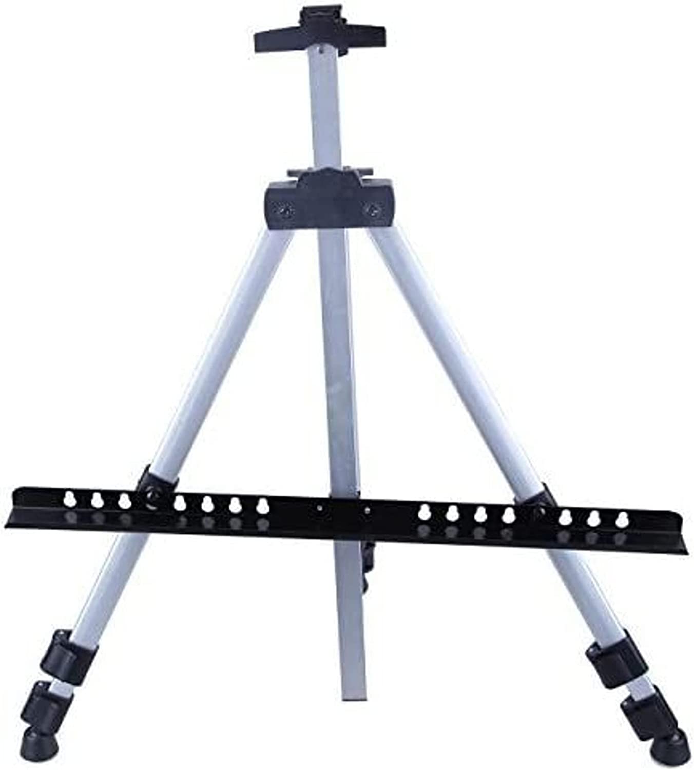 Juvale Adjustable Painting Easel for Adults and Kids, Metal Tripod Stand for Oil, Acrylic, and Watercolor Paints (Expands to 63 Inches)