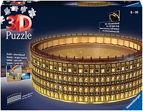 RAVENSBURGER 4005556111480 Illuminated Colosseum 216 Piece 3D Puzzle Children’s