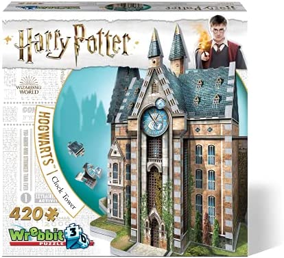 Wrebbit 3D – Hogwarts – Clock Tower 420-Piece 3D Jigsaw Puzzle