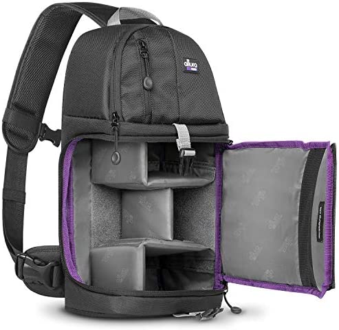 Camera Sling Bag for DSLR, Mirrorless & GoPro – Small Camera Backpack by Altura Photo – Ultimate Crossbody Camera Bag for Canon, Nikon, Sony & More