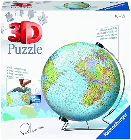 Ravensburger The Earth 540 Piece 3D Jigsaw Puzzle for Kids and Adults – Easy Click Technology Means Pieces Fit Together Perfectly