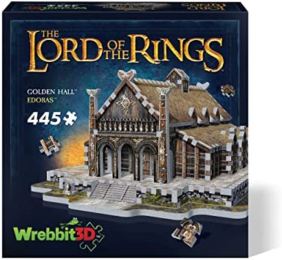 Wrebbit3D – Lord of The Rings – Golden Hall – Edoras 3D Jigsaw Puzzle – 445 Pieces