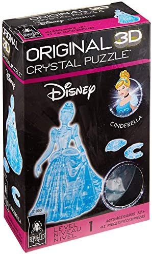 Bepuzzled Original 3D Crystal Puzzle – Cinderella, Medium