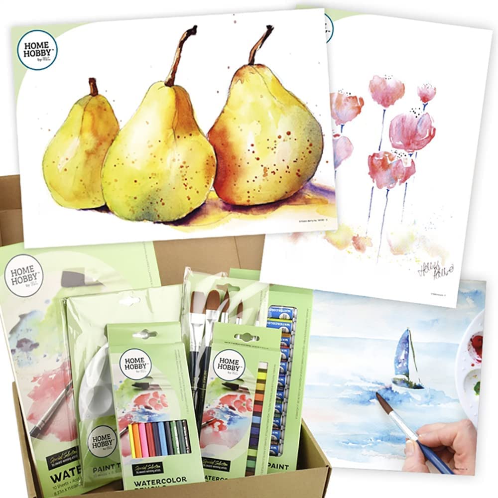 THE HOMEHOBBY BY 3L WATERCOLOR STUDIO KIT PLUS – TRIO OF PEARS BY KRISTIN RANNEY