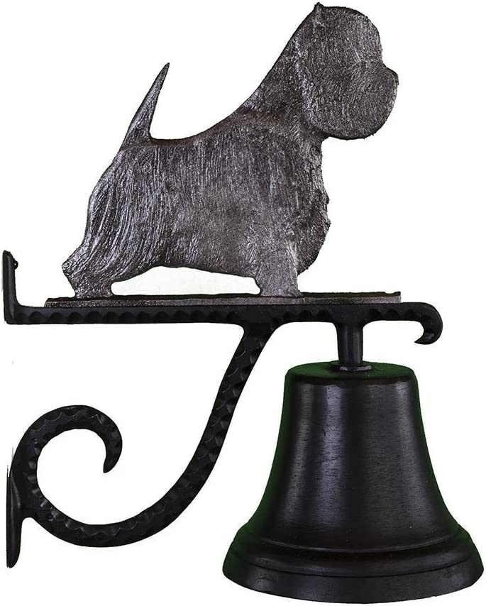 Montague Metal Products Cast Bell with Swedish Iron West Highland White Terrier Import To Shop ×Product customization General