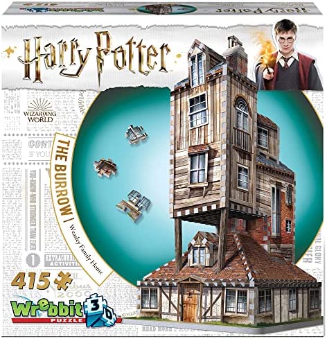 Wrebbit 3D – Harry Potter The Burrow Weasley Family Home 3D Jigsaw Puzzle – 415Piece (W3D-1011)