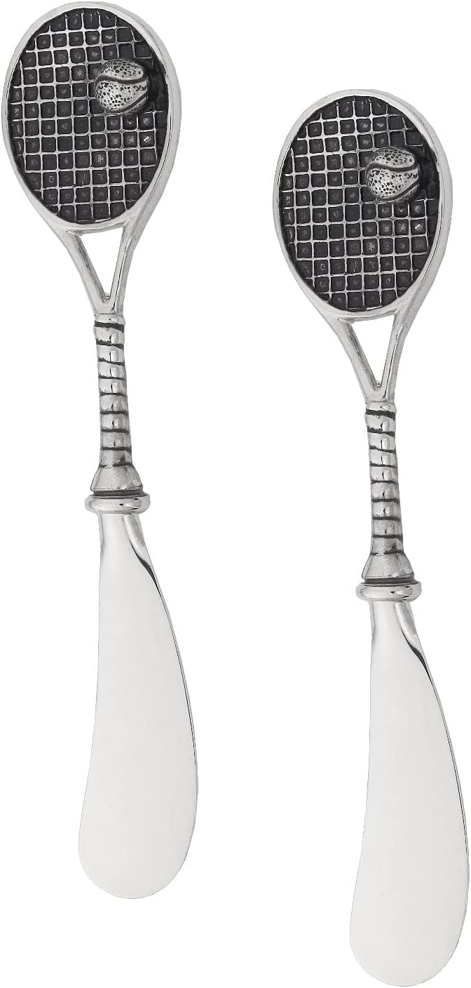 Wine Things 2-Piece Zinc Alloy Cheese Spreader/Butter Knife (Tennis Racquet) Import To Shop ×Product customization General