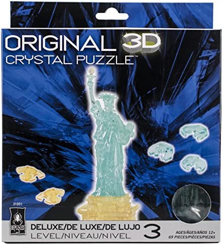 BePuzzled Deluxe 3D Crystal Puzzle – Statue of Liberty