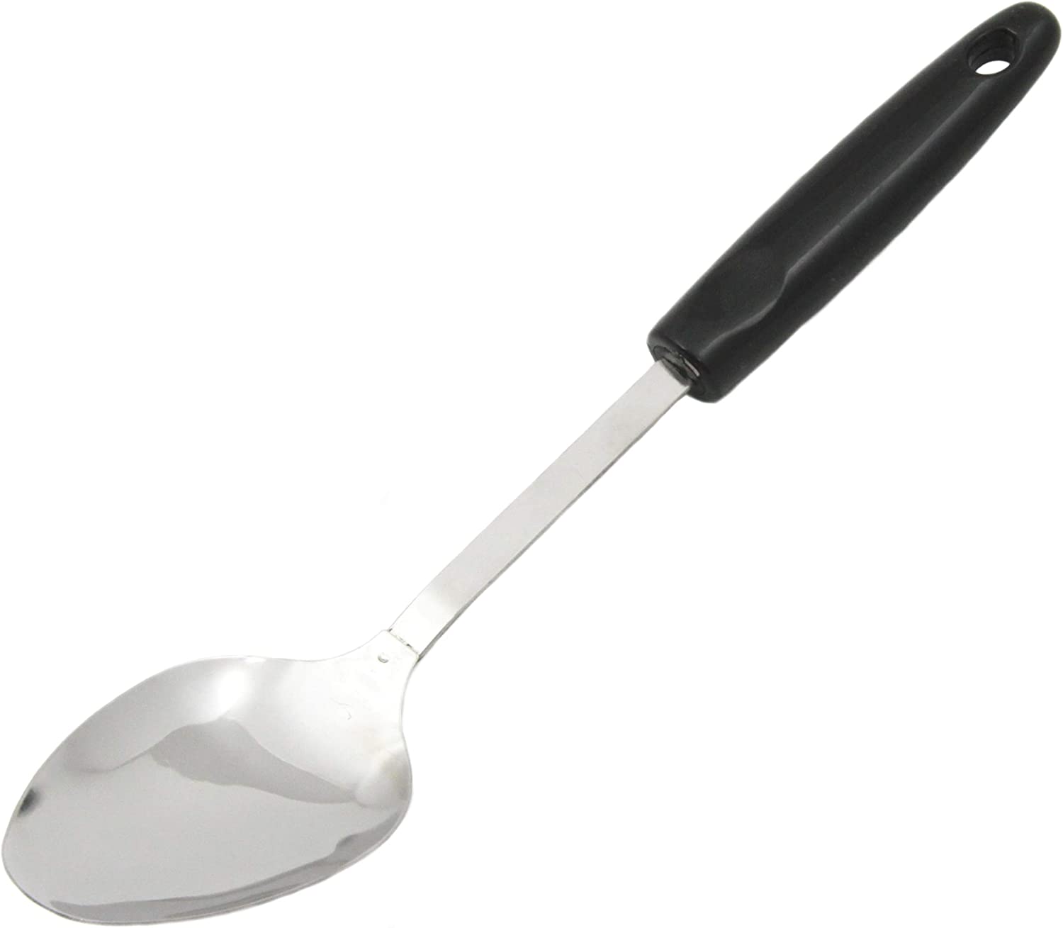 Chef Craft Select Basting Spoon, 12 inch, Stainless Steel/Black