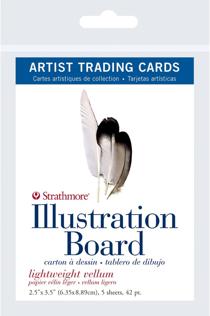 Strathmore Artist Trading Cards 2.5″X3.5″ 5/Pkg-Illustration Board Vellum -62105907
