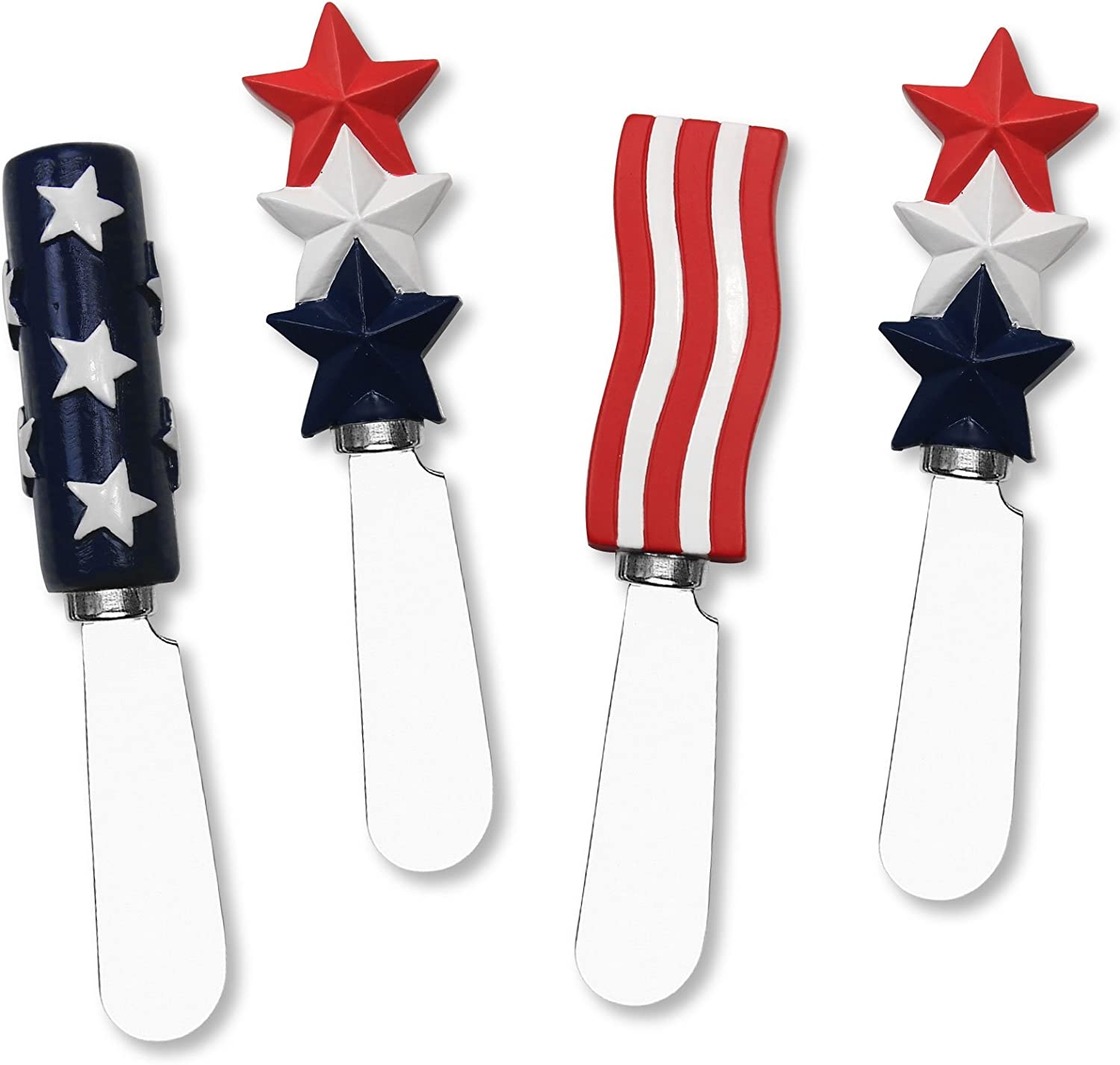 Supreme Housewares American Flag Resin Spreader S/4, 5″, Multi Import To Shop ×Product customization General Description